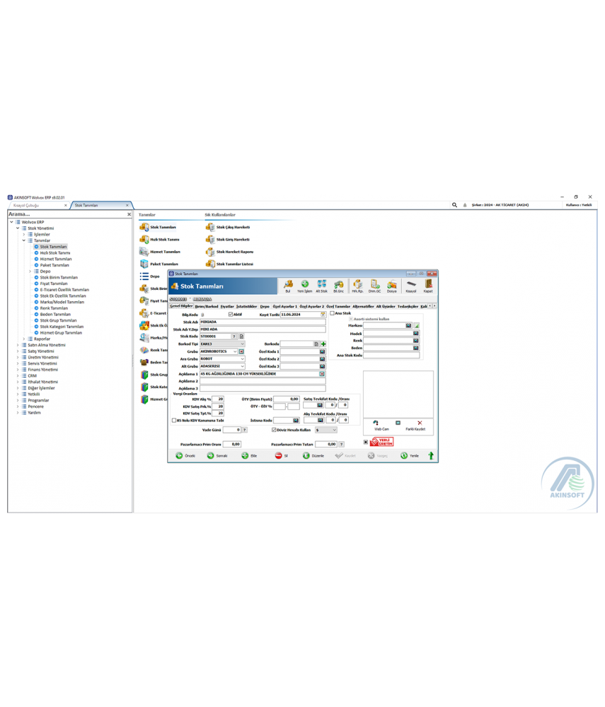 Akınsoft Wolvox MRP