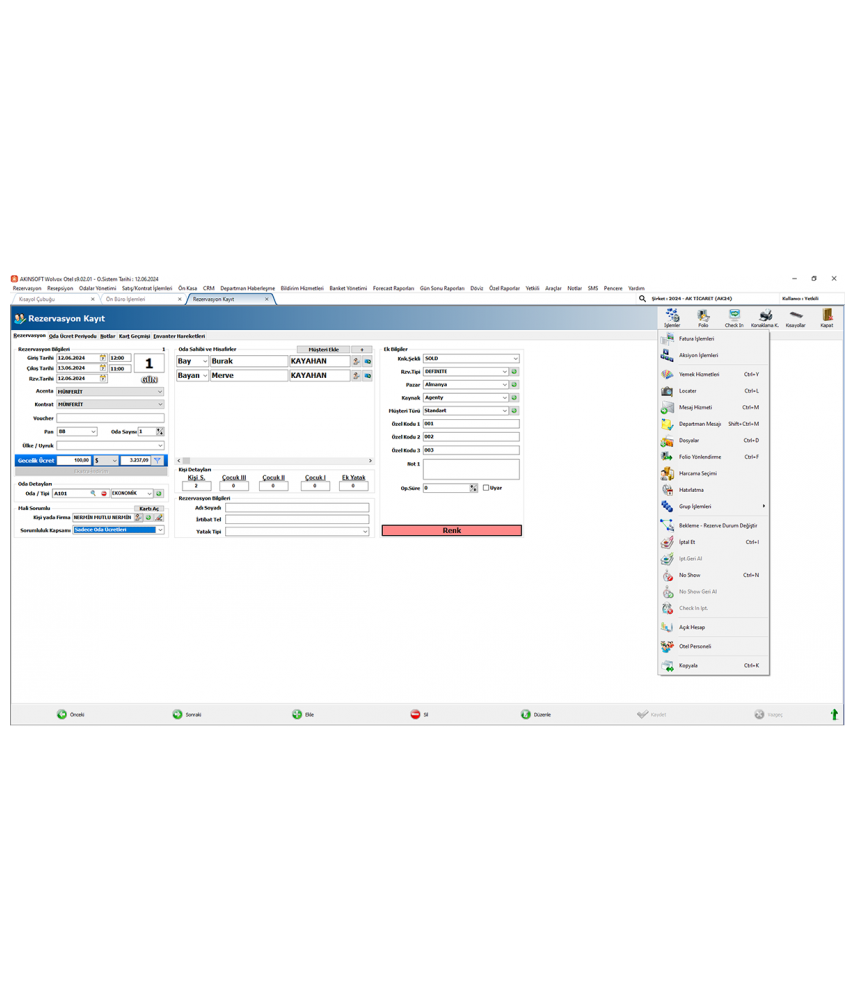 Akınsoft Otel Yönetimi
