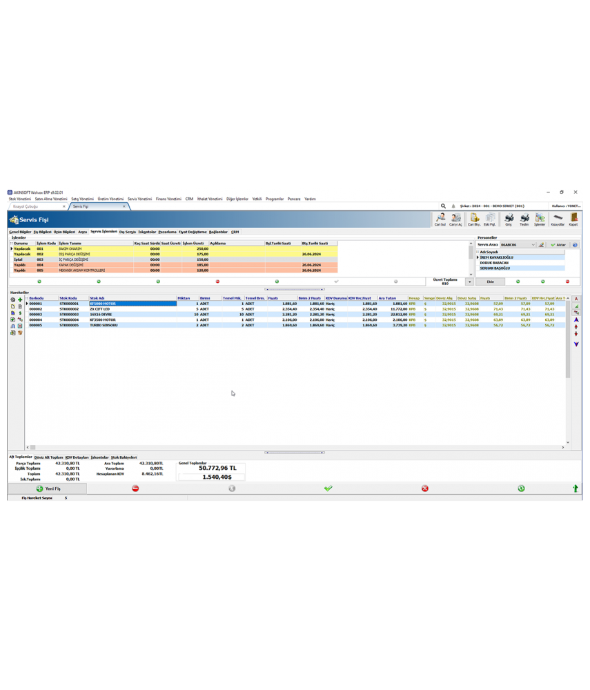 Akınsoft Servis Yönetimi