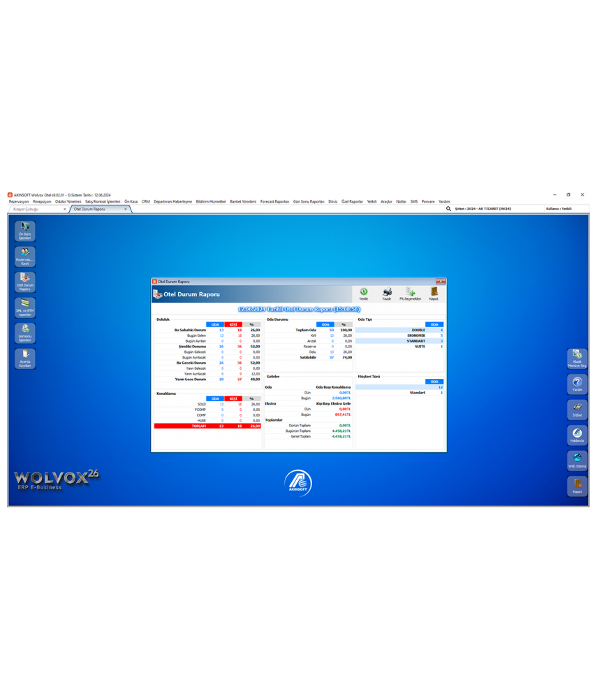 Akınsoft Otel Yönetimi