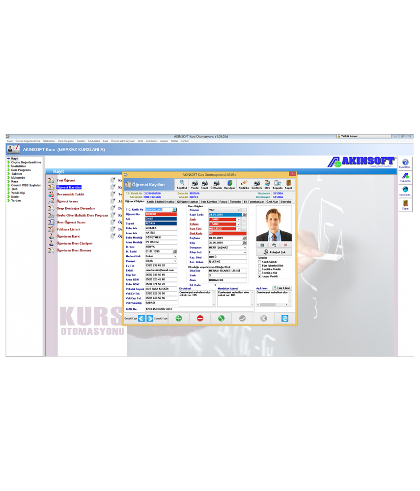 Akınsoft Kurs Otomasyonu