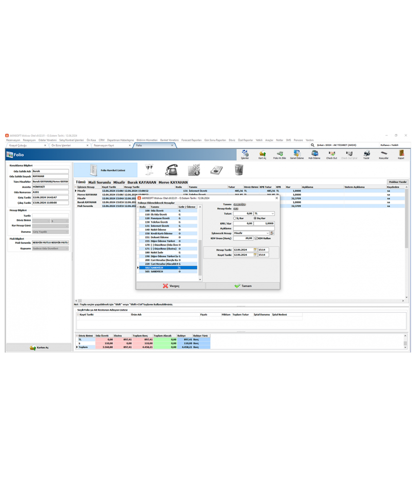 Akınsoft Otel Yönetimi