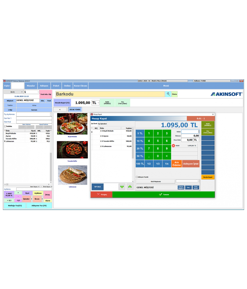 Akınsoft Restoran Yönetimi