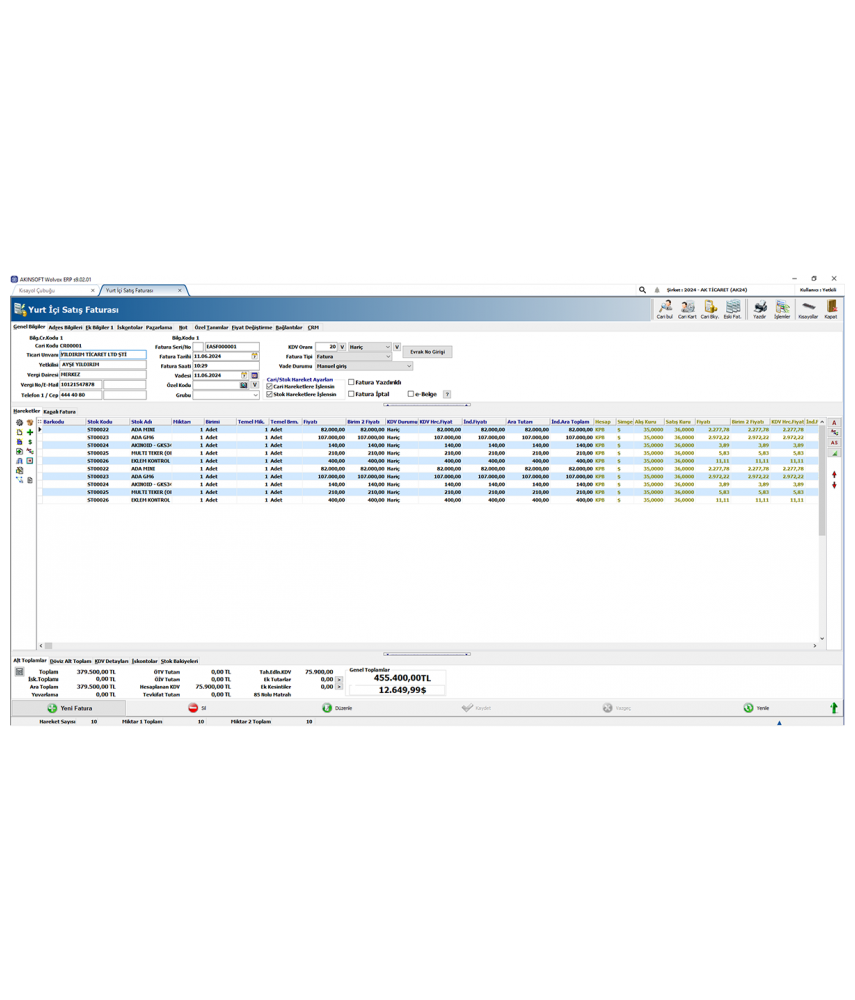 Akınsoft Wolvox MRP