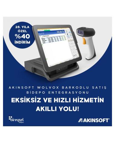 AKINSOFT WOLVOX BARKODLU SATIŞ - BİDEPO ENTEGRASYONU