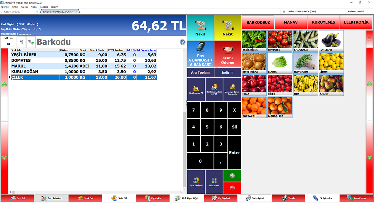 Akınsoft Hızlı Satış