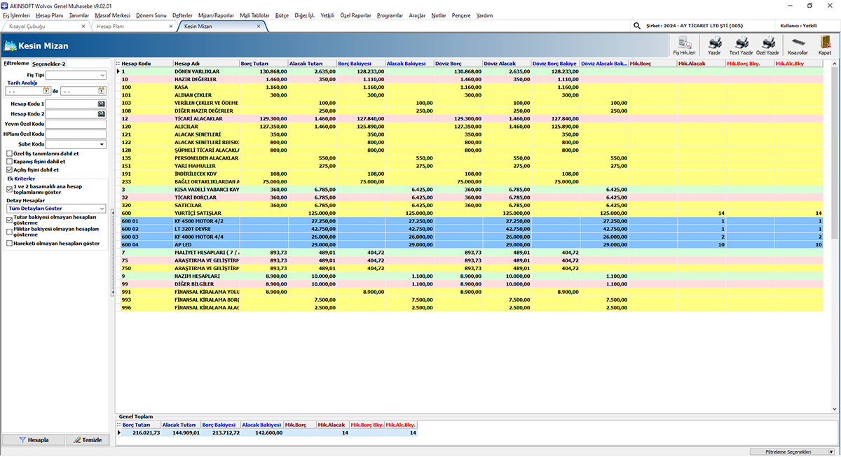 Akınsoft Genel Muhasebe