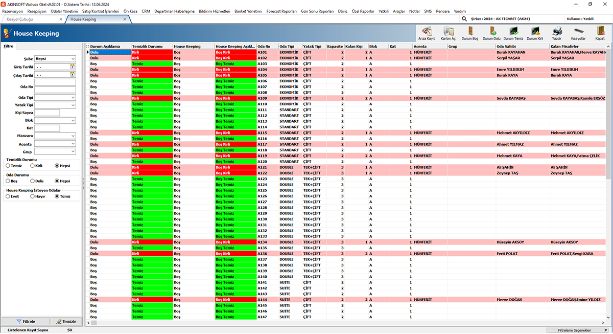 Akınsoft Otel Yönetimi