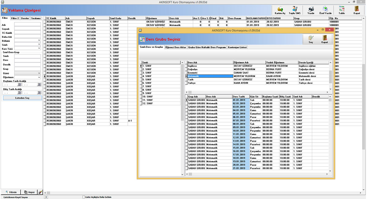 Akınsoft Kurs Otomasyonu