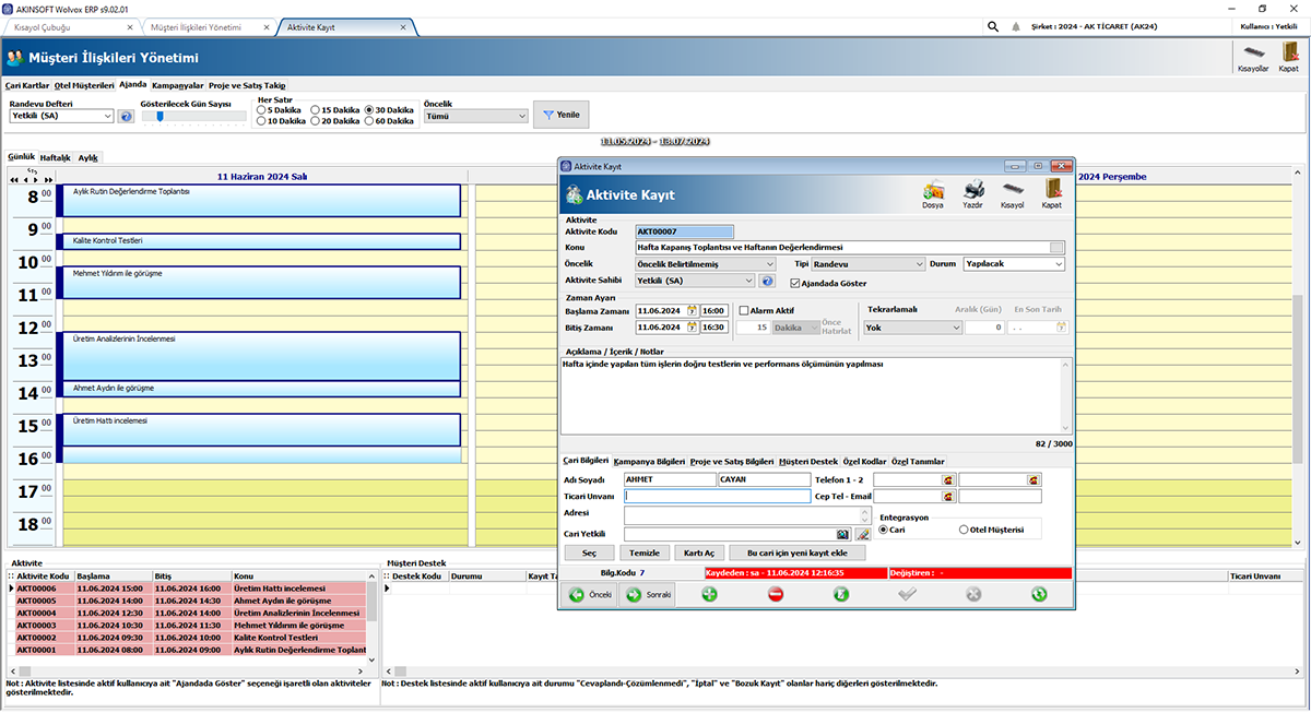 Akınsoft Wolvox ERP