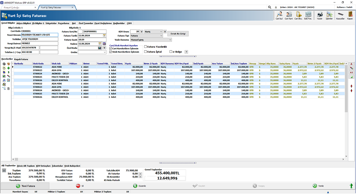 Akınsoft Wolvox ERP